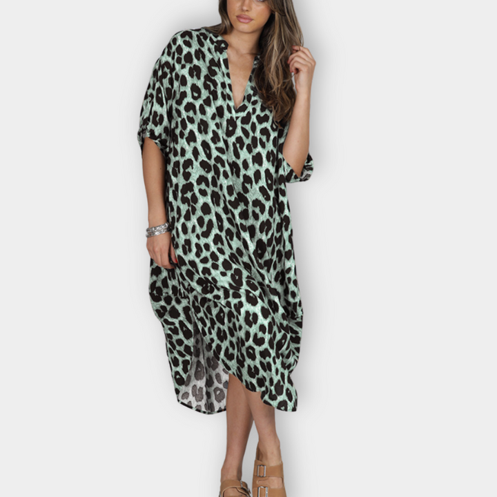 Fely - Printed Shirt Dress