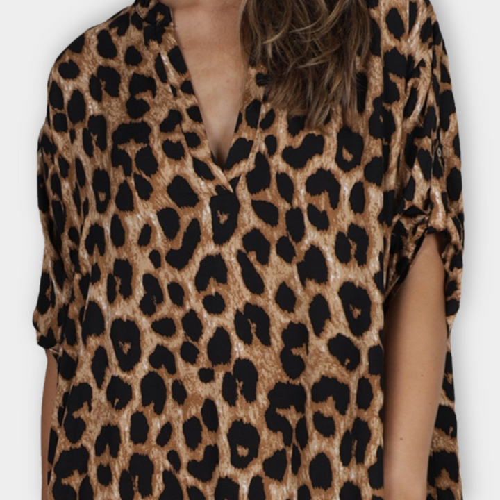 Fely - Printed Shirt Dress