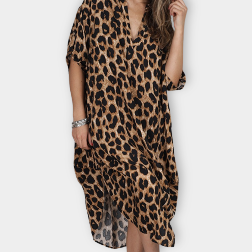 Fely - Printed Shirt Dress