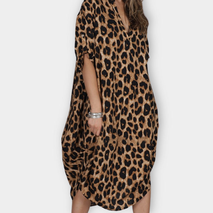 Fely - Printed Shirt Dress