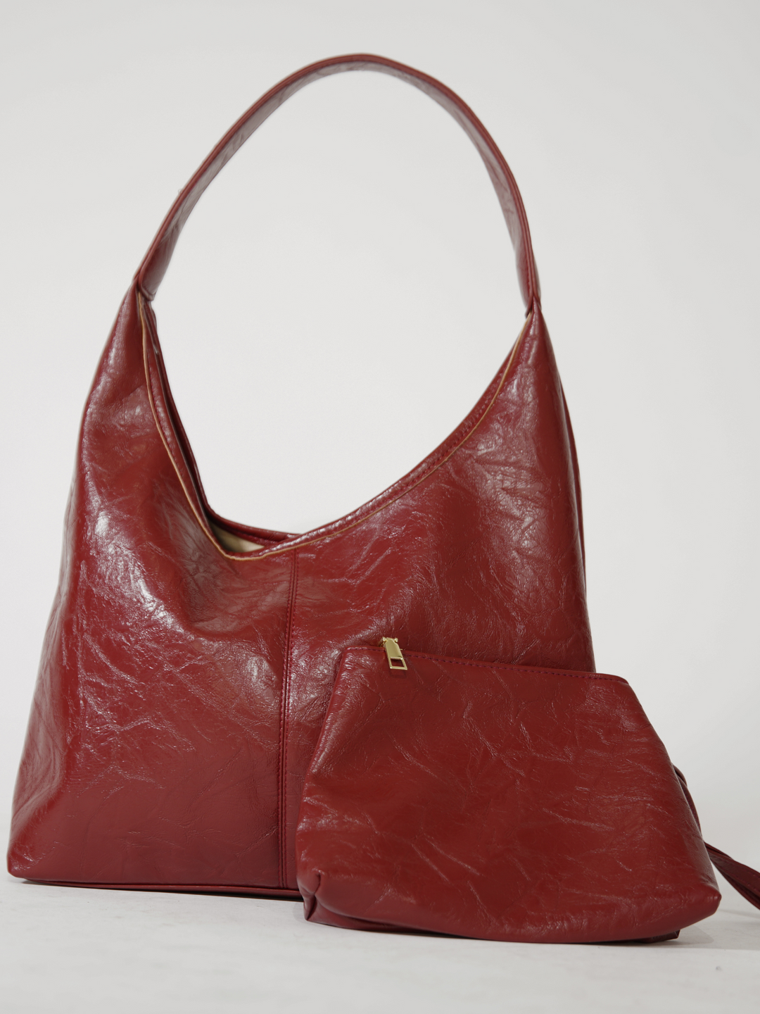 Natural Distressed Leather Tote