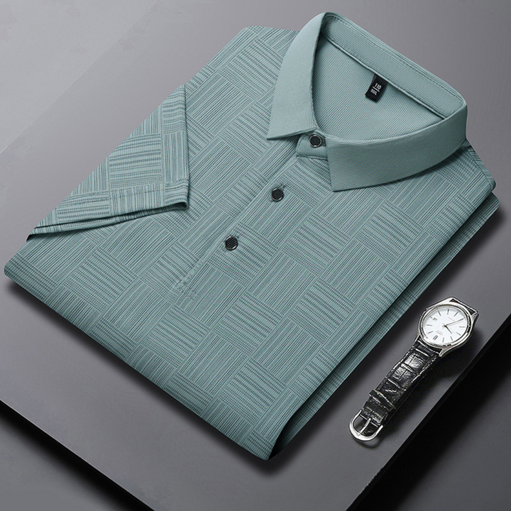 HARRISON | LUXURY POLO WITH JACQUARD WEAVE