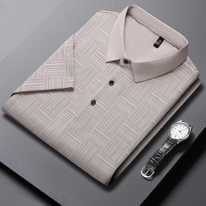 HARRISON | LUXURY POLO WITH JACQUARD WEAVE