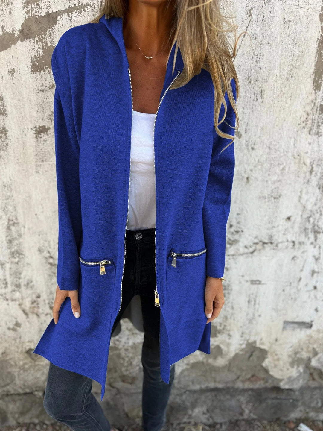 Jula | Long Sleeve Zippered Cardigan