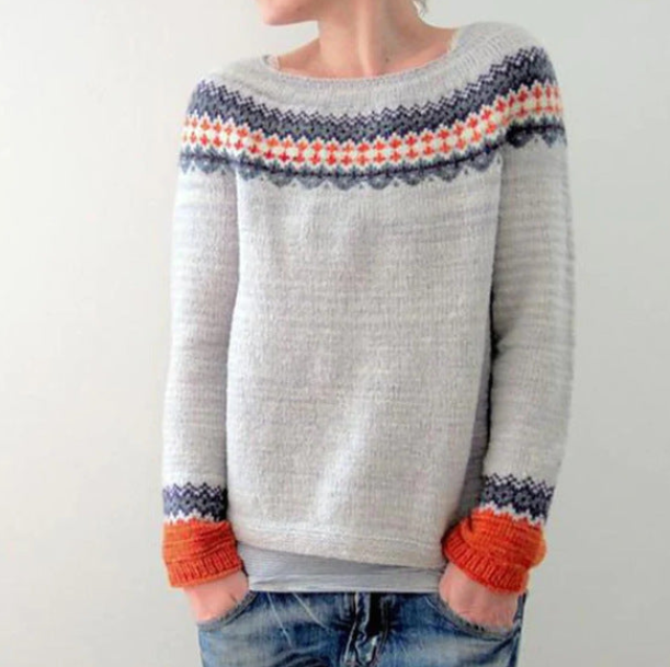 Doris - Long sleeve knitted sweater