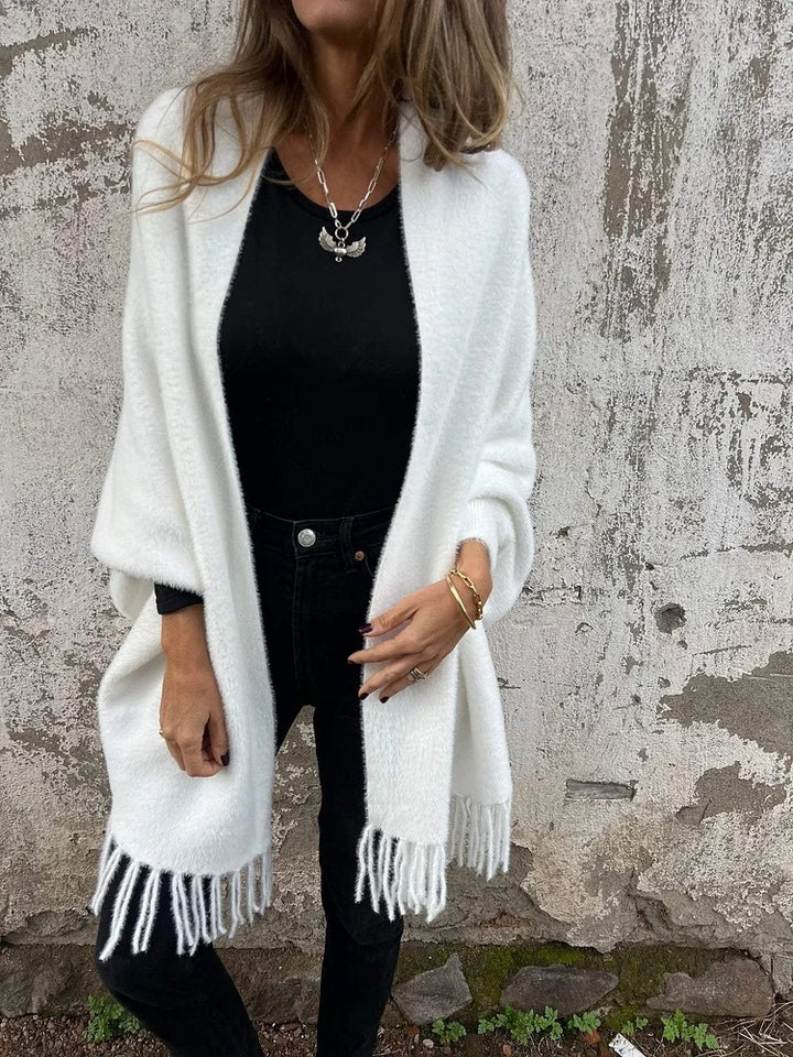 Febe - Long Sleeve Casual Shawl Coat