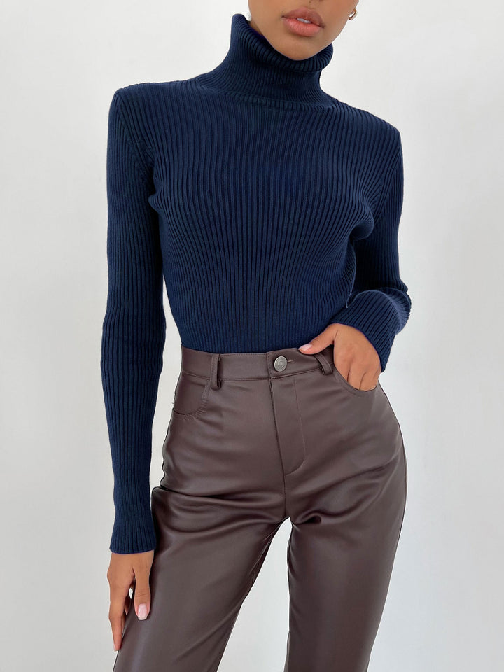 Sierra - Ribbed Turtleneck Sweater