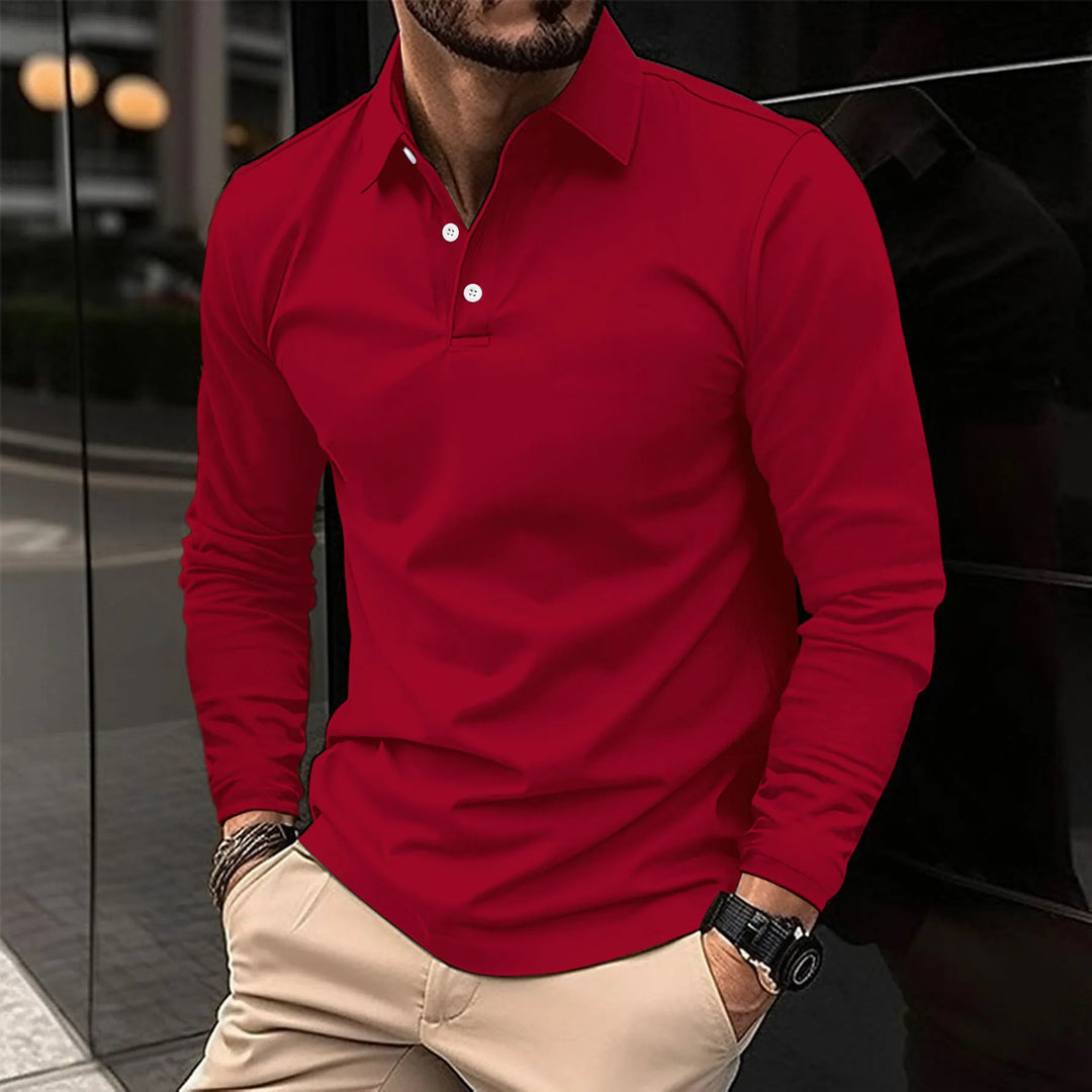 Ralp | Casual Long-Sleeve Polo Shirt