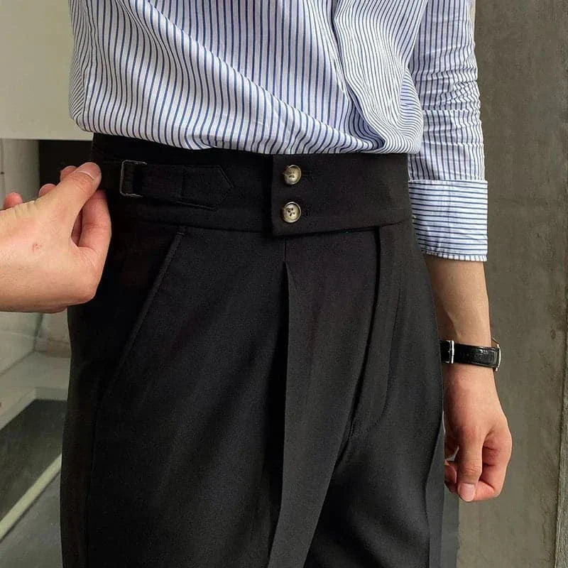 Double Button Italian Suit Pants