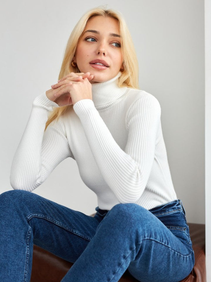 Sierra - Ribbed Turtleneck Sweater