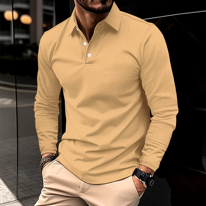 Ralp | Casual Long-Sleeve Polo Shirt