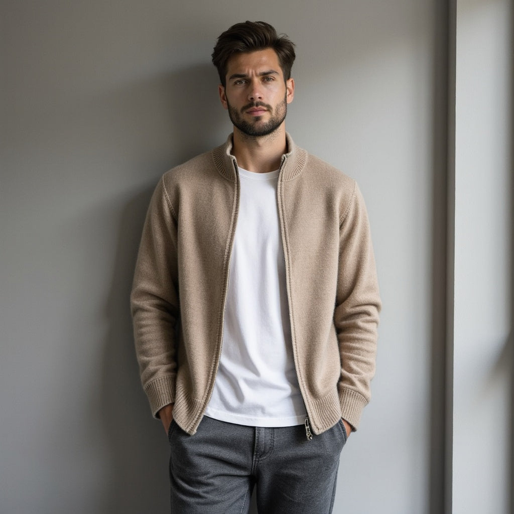 Everett - Pure Cashmere Zip