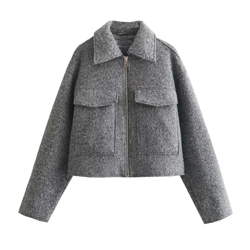 Ava - Casual Chic Wool Jacket